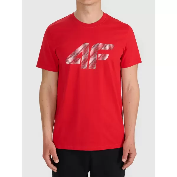  Pánské triko 4F 4FWMM00TTSHM3342 RED 