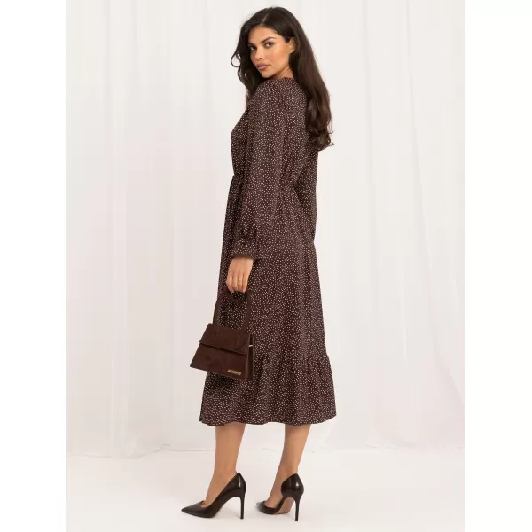  Dámské šaty ITALY MODA MI-SK-1061.86 BROWN 