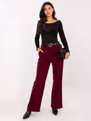 Dámské kalhoty ITALY MODA IT-SP-FL8252.18P BURGUNDY