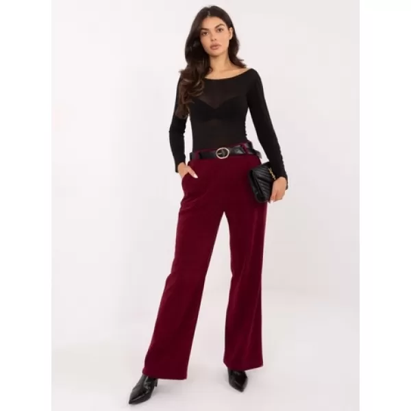  Dámské kalhoty ITALY MODA IT-SP-FL8252.18P BURGUNDY 