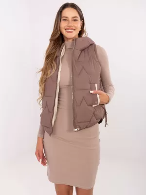 Dámská vesta FACTORY PRICE MBM-KZ-2502.27 BROWN