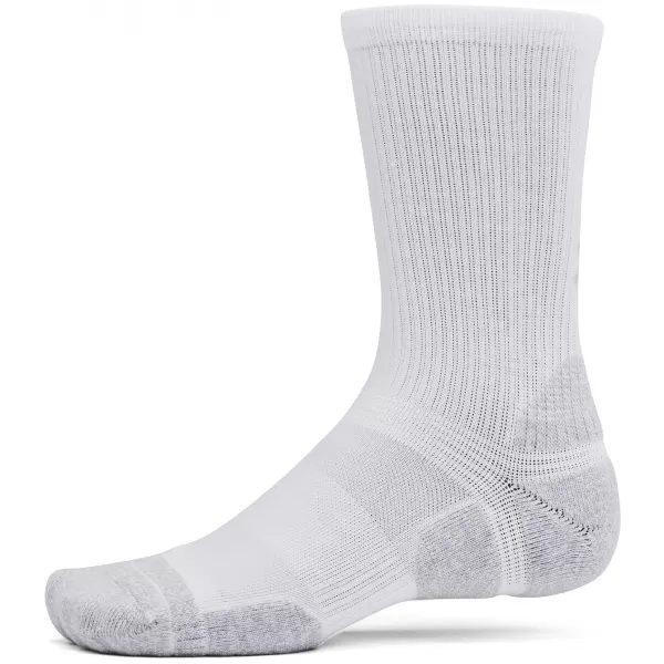  Ponožky UNDER ARMOUR UA PERF TECH PRO 3PK CREW 1386246-100 BÍLÁ 