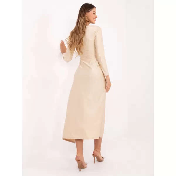  Dámské šaty ITALY MODA IT-SK-21609.83 LIGHT BEIGE 