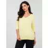 Dámské triko RUE PARIS RV-BZ-A1192.71 BRIGHT YELLOW