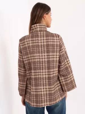 Dámský kabát ITALY MODA IT-PL-31820-2.21P BROWN