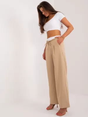 Dámské kalhoty ITALY MODA DHJ-SP-A7327TRT2.32 CAMEL