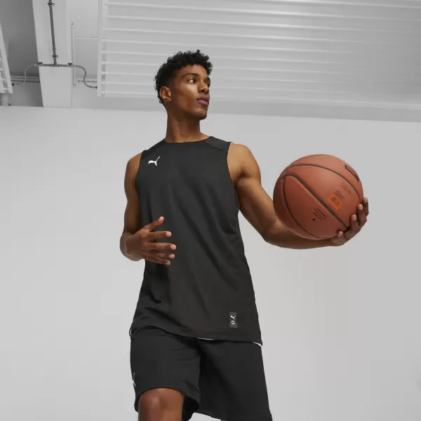  Pánský oboustranný dres PUMA REVERSIBLE PRACTICE JERSEY 676640-01 PUMA BLACK 