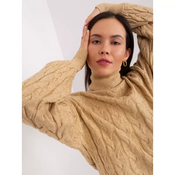  Dámský svetr WOOL FASHION ITALIA AT-SW-2348.95 CAMEL 