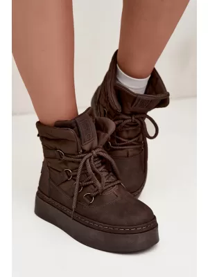 Dámské boty BIG STAR SHOES UU274191 BROWN/BEIGE