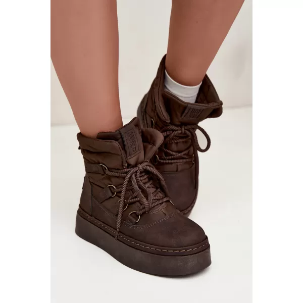  Dámské boty BIG STAR SHOES UU274191 BROWN/BEIGE 