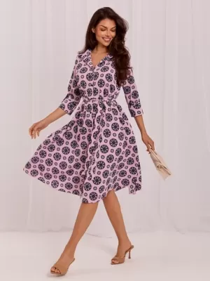 Dámské šaty LAKERTA LK-SK-509673-2.04 BRIGHT PINK