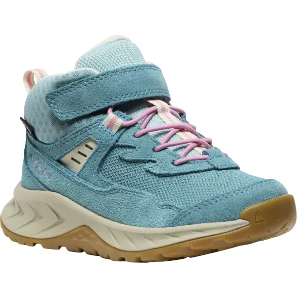  Dětské kotníkové boty KEEN HIGHTRAIL MID WP CHILDREN BRITTANY BLUE/CASHMERE ROSE 