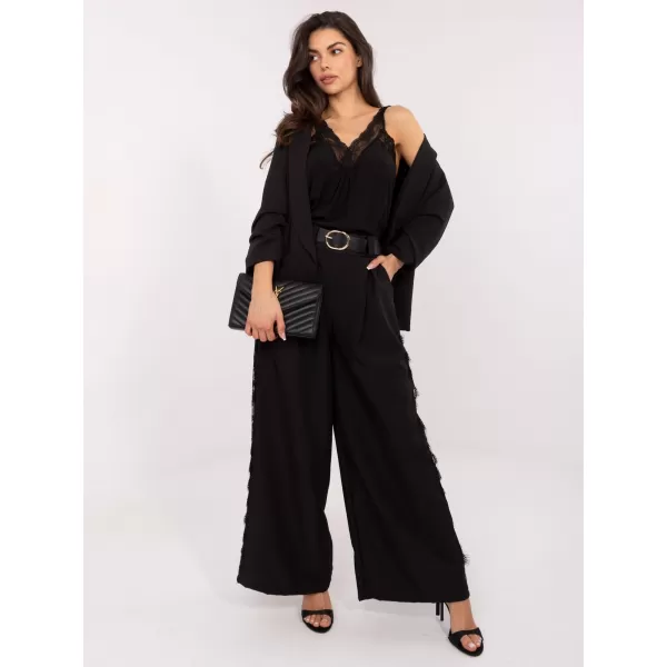  Dámské kalhoty ITALY MODA MI-SP-62440.56 NOIRE 