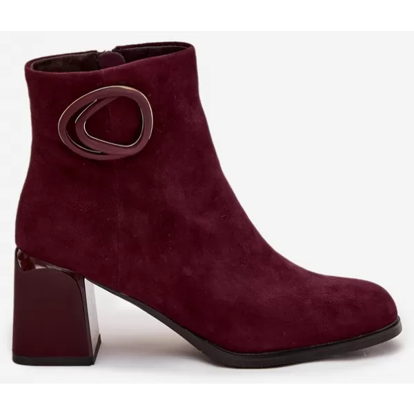  Dámské kotníkové boty ARTIKER 57C0016 BORDO 