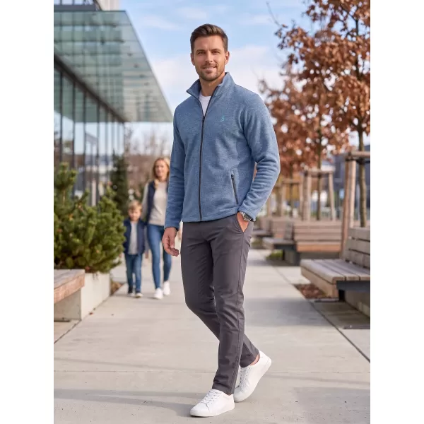  Pánská fleece mikina ALTISPORT ALM002852 TMAVÝ DENIM MELÍR 