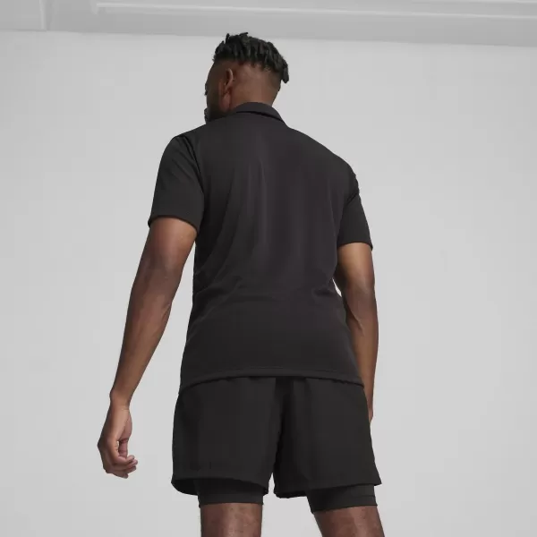  Pánské triko s límečkem PUMA TEAMGOAL POLO 658771-03 PUMA BLACK/WHITE/DARK GRAY 