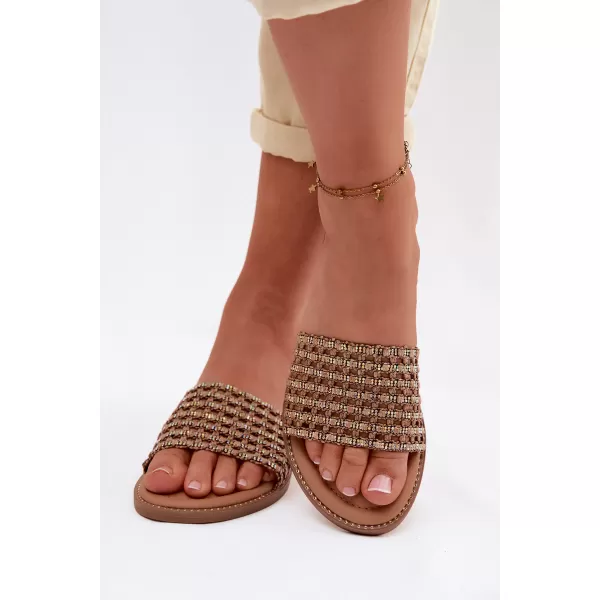  Dámské pantofle BOTO 26SD98-9832 BROWN 