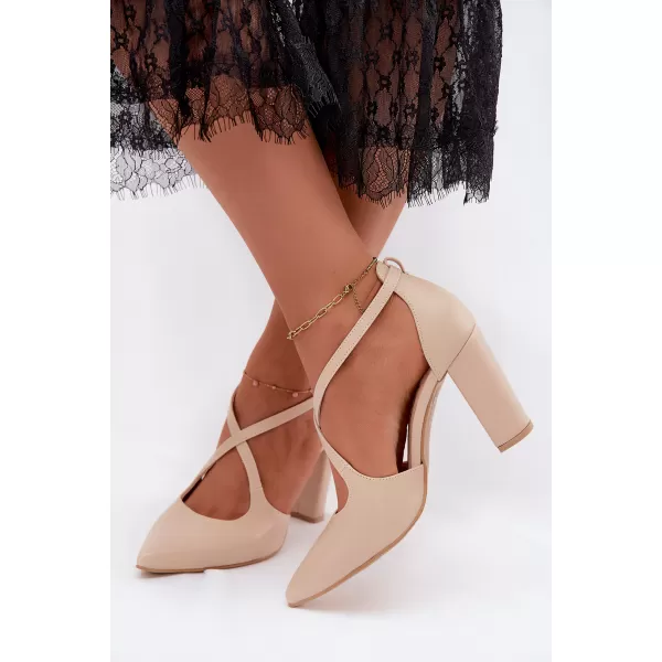  Dámské lodičky ZAZOO 1053 BROWN 