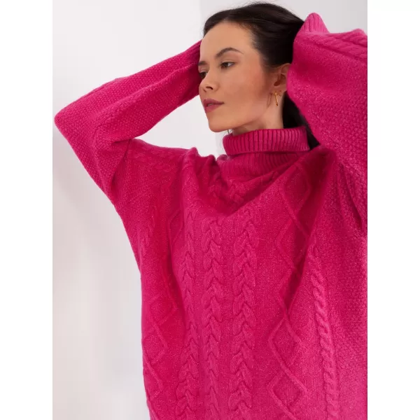  Dámský svetr WOOL FASHION ITALIA AT-SW-2355-2.30X FUCHSIA 