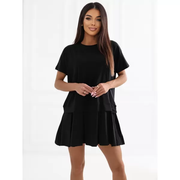  Dámské šaty RUE PARIS RV-SK-A1229.10P BLACK 