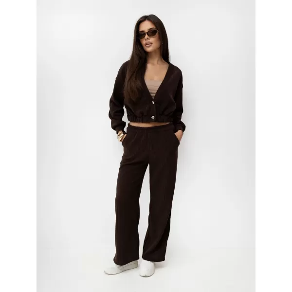  Dámský komplet ITALY MODA MI-KMPL-3539.95 DARK BROWN 