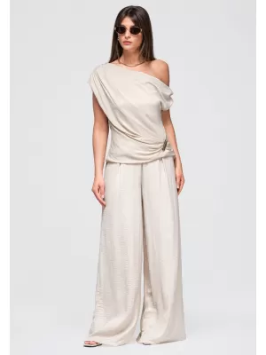 Dámské kalhoty LARICA OW-PA-E0012 BEIGE