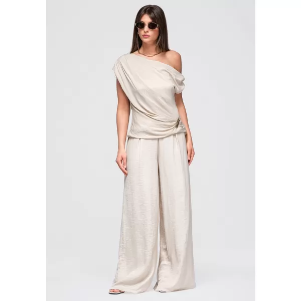  Dámské kalhoty LARICA OW-PA-E0012 BEIGE 