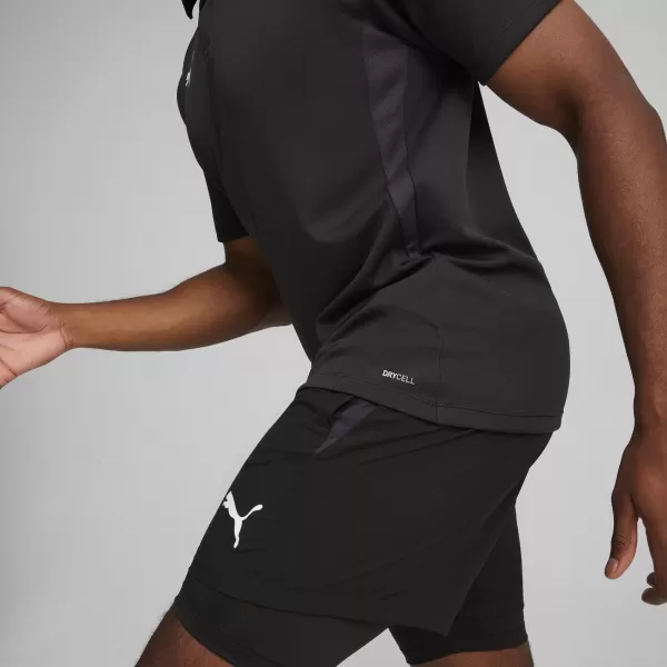  Pánské triko s límečkem PUMA TEAMGOAL POLO 658771-03 PUMA BLACK/WHITE/DARK GRAY 