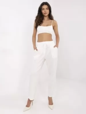Dámské kalhoty ITALY MODA DHJ-SP-20523.66P ECRU