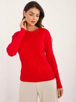 Dámský svetr WOOL FASHION ITALIA AT-SW-2338-2.61 DARK RED