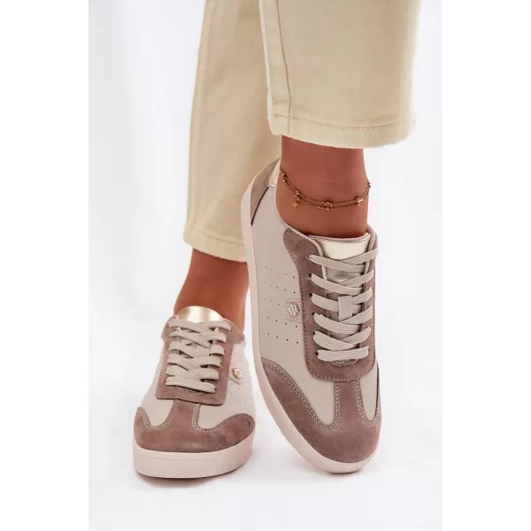  Dámské tenisky S.BARSKI LR61-7091 BEIGE 