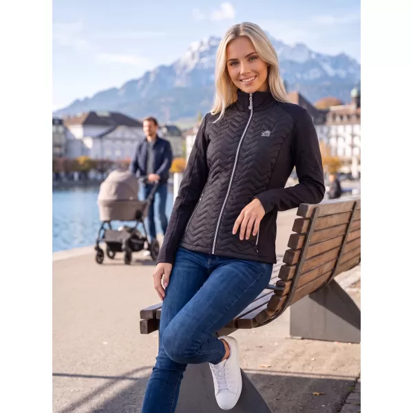  Dámská hybridní bunda ALTISPORT IDONY ČERNÁ 