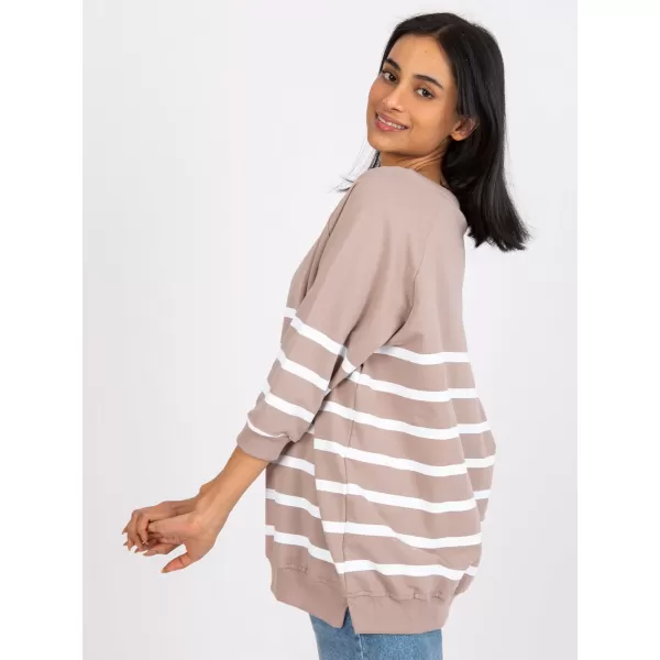  Dámská halenka RUE PARIS RV-BZ-7556.68 DARK BEIGE 