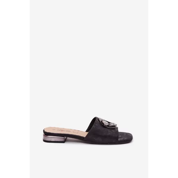  Dámské pantofle S.BARSKI KV61-6025 BLACK 
