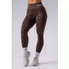 Dámské legíny NEBBIA PRIMAL 849 DARK BROWN LEOPARD