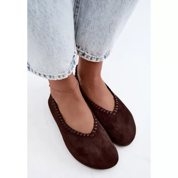  Dámské baleríny BOTO 9897 BROWN 