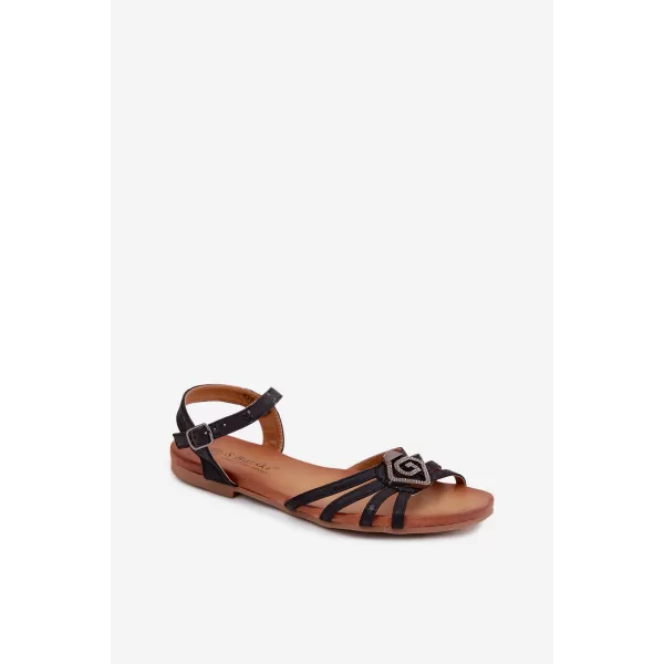  Dámské sandály S.BARSKI KV61-6056 BLACK 