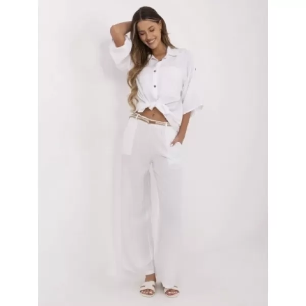  Dámské kalhoty ITALY MODA MI-SP-6560.73P WHITE 