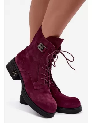 Dámské kotníkové boty VINCEZA 67044 BURGUNDY
