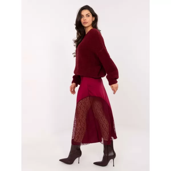  Dámská sukně RUE PARIS MI-SD-3287.36 BURGUNDY 
