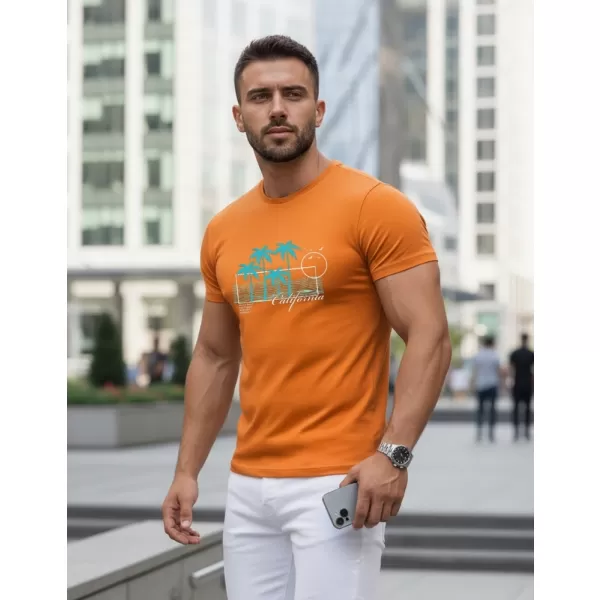  Pánské triko DSTREET NX5020R ORANŽOVÁ 
