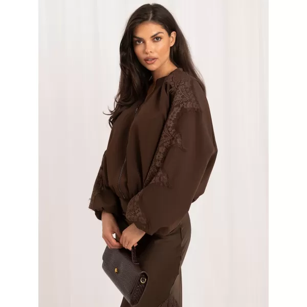  Dámská bunda ITALY MODA MI-KR-3537.74 BROWN 
