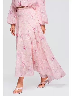 Dámská sukně OMBRE OW-GL-E0008 PINK