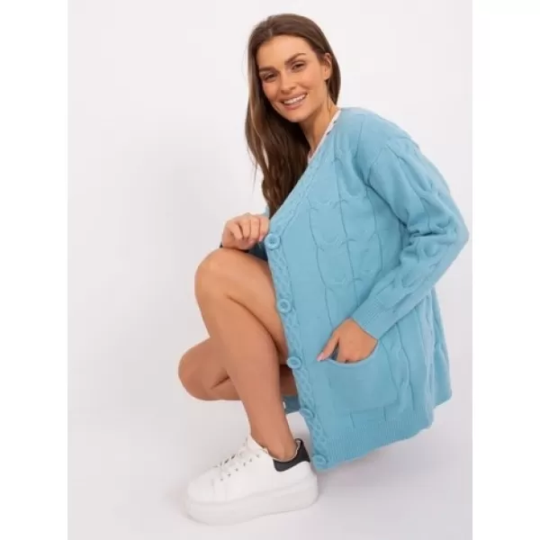  Dámský svetr WOOL FASHION ITALIA AT-SW-2241.36P LIGHT BLUE 
