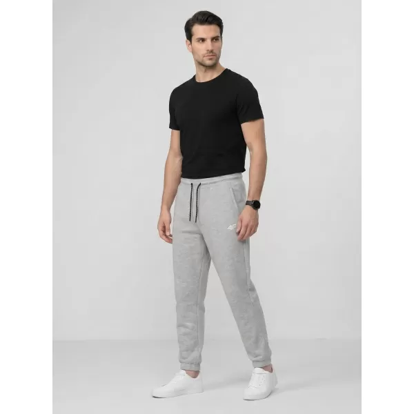  Pánské kalhoty 4F 4FWMM00TTROM1673 COLD LIGHT GREY MELANGE 