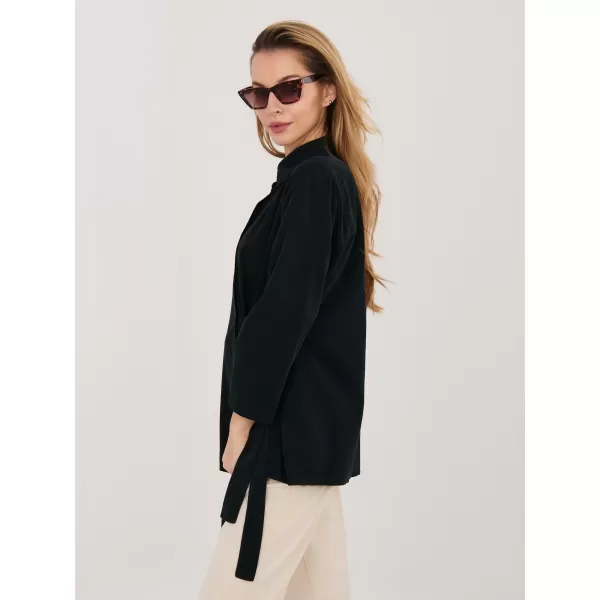  Dámská košile RUE PARIS IT-KS-FL10188.27 BLACK 
