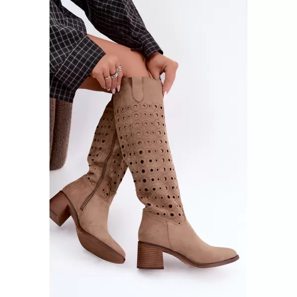  Dámské kozačky BOTO RMR2643-5 CAMEL 