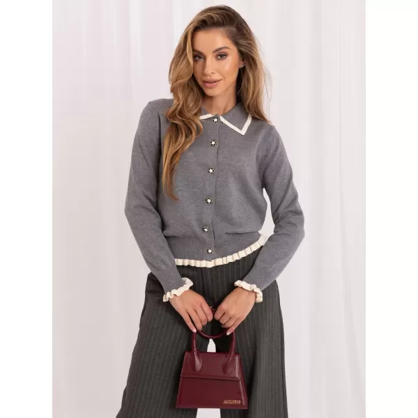  Dámský svetr ITALY MODA IR-SW-QF9581.13 GRAY 