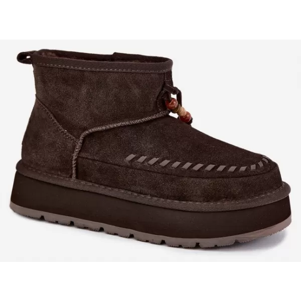  Dámské boty BIG STAR SHOES UU274678 BROWN/BEIGE 