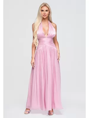 Dámské šaty LARICA LA-OM-DLR414 PINK